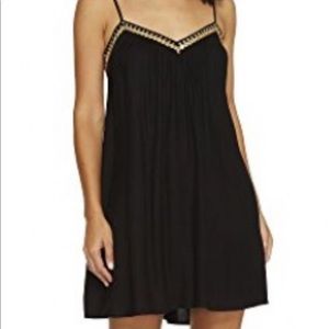 Volcom black dress with gold detail
